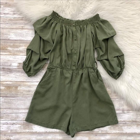 ZARA Off Shoulder Romper - Picture 7 of 9